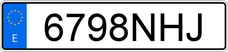 Numer rejestracyjny 6798NHJ posiada FORD RANGER