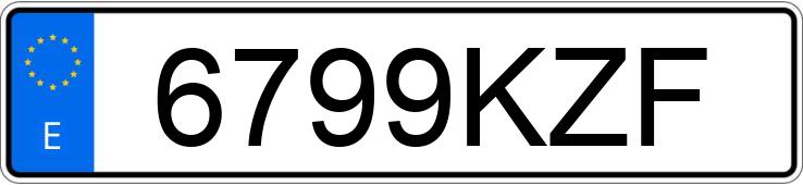 Numer rejestracyjny 6799KZF posiada SUZUKI IGNIS