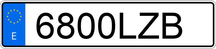 Numer rejestracyjny 6800LZB posiada HYUNDAI KONA