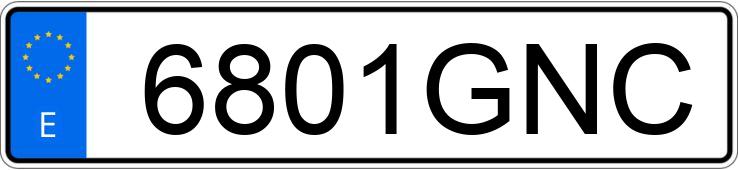 Numer rejestracyjny 6801GNC posiada SEAT IBIZA