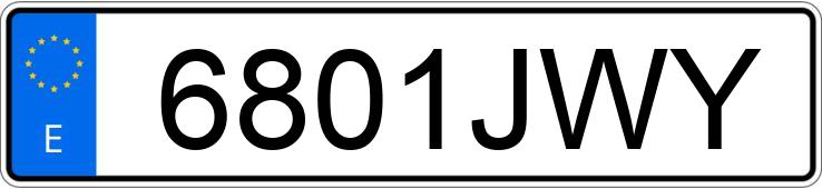 Numer rejestracyjny 6801JWY posiada MERCEDES E (213) Numer rejestracyjny 6801JWY posiada MERCEDES E (213)