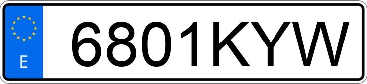 Numer rejestracyjny 6801KYW posiada DACIA SANDERO STEPWAY