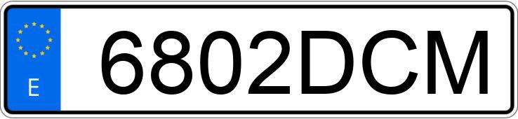 Numer rejestracyjny 6802DCM posiada MERCEDES E (211)