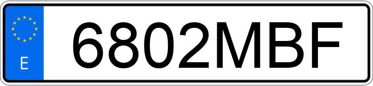 Numer rejestracyjny 6802MBF posiada PEUGEOT BOXER