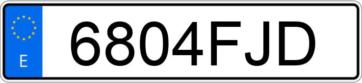 Numer rejestracyjny 6804FJD posiada RENAULT MEGANE