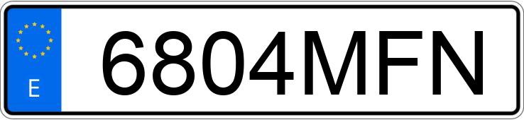 Numer rejestracyjny 6804MFN posiada FIAT DUCATO