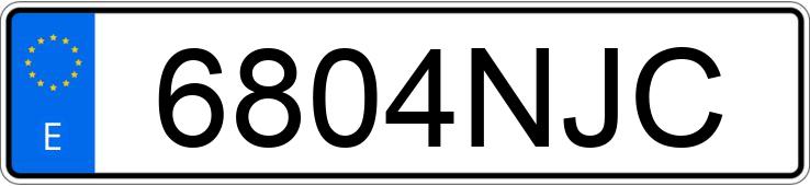 Numer rejestracyjny 6804NJC posiada VOLKSWAGEN T-ROC