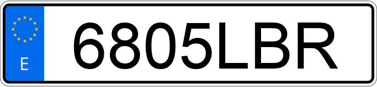 Numer rejestracyjny 6805LBR posiada SEAT LEON Numer rejestracyjny 6805LBR posiada SEAT LEON