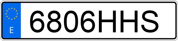 Numer rejestracyjny 6806HHS posiada AUDI A3