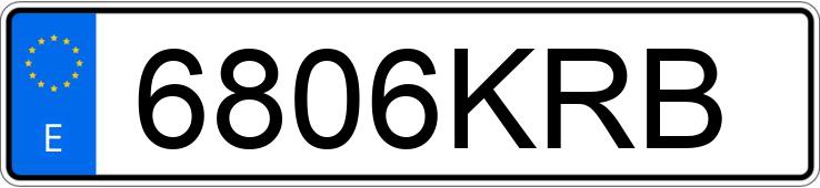 Numer rejestracyjny 6806KRB posiada SEAT LEON