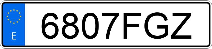 Numer rejestracyjny 6807FGZ posiada SEAT TOLEDO