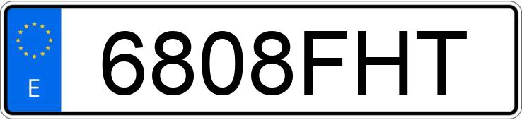 Numer rejestracyjny 6808FHT posiada RENAULT LAGUNA