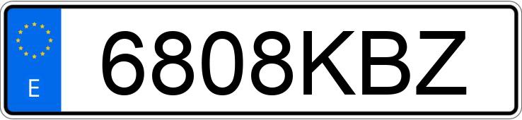 Numer rejestracyjny 6808KBZ posiada SUZUKI VITARA