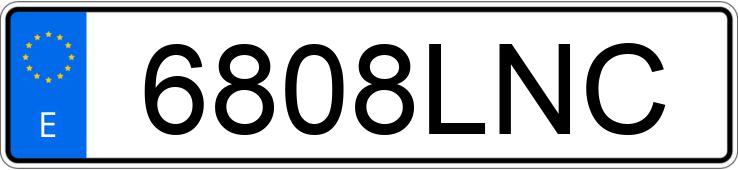 Numer rejestracyjny 6808LNC posiada PIAGGIO LIBERTY 125