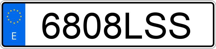 Numer rejestracyjny 6808LSS posiada KIA CEED