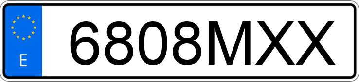 Numer rejestracyjny 6808MXX posiada HYUNDAI TUCSON