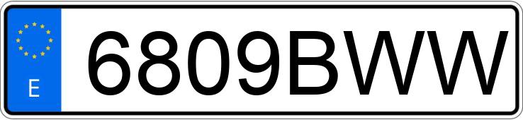 Numer rejestracyjny 6809BWW posiada SEAT IBIZA Numer rejestracyjny 6809BWW posiada SEAT IBIZA