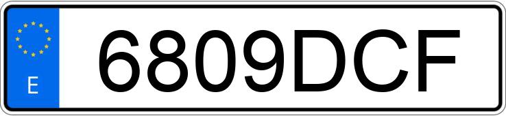Numer rejestracyjny 6809DCF posiada RENAULT MEGANE