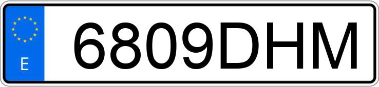 Numer rejestracyjny 6809DHM posiada MERCEDES SL (230)