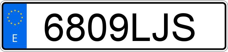 Numer rejestracyjny 6809LJS posiada AUDI A4