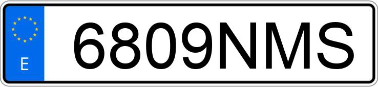 Numer rejestracyjny 6809NMS posiada DACIA BIGSTER