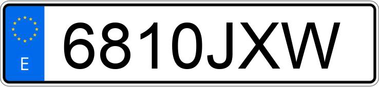 Numer rejestracyjny 6810JXW posiada BMW SERIE 2