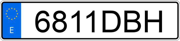 Numer rejestracyjny 6811DBH posiada OPEL ASTRA