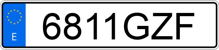 Numer rejestracyjny 6811GZF posiada SEAT IBIZA