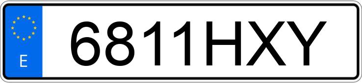 Numer rejestracyjny 6811HXY posiada OPEL ZAFIRA Numer rejestracyjny 6811HXY posiada OPEL ZAFIRA
