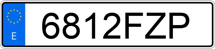 Numer rejestracyjny 6812FZP posiada RENAULT CLIO