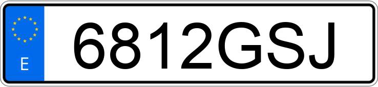 Numer rejestracyjny 6812GSJ posiada PEUGEOT 308