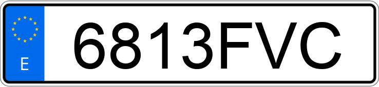 Numer rejestracyjny 6813FVC posiada MITSUBISHI MONTERO SPORT