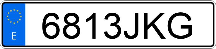 Numer rejestracyjny 6813JKG posiada KIA CEED