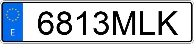 Numer rejestracyjny 6813MLK posiada MERCEDES GLC (254)