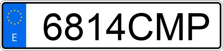Numer rejestracyjny 6814CMP posiada PEUGEOT PARTNER Numer rejestracyjny 6814CMP posiada PEUGEOT PARTNER