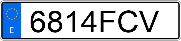 Numer rejestracyjny 6814FCV posiada MITSUBISHI GRANDIS