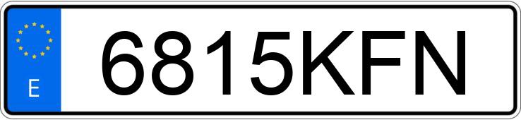 Numer rejestracyjny 6815KFN posiada RENAULT CLIO