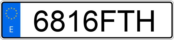 Numer rejestracyjny 6816FTH posiada BMW Z4