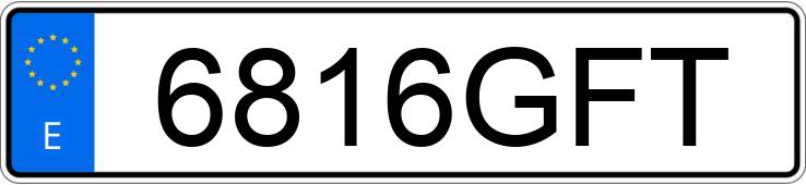 Numer rejestracyjny 6816GFT posiada SEAT LEON Numer rejestracyjny 6816GFT posiada SEAT LEON