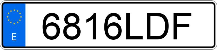 Numer rejestracyjny 6816LDF posiada MERCEDES A (177)