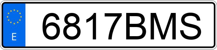 Numer rejestracyjny 6817BMS posiada SEAT LEON