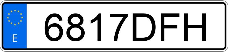 Numer rejestracyjny 6817DFH posiada VOLKSWAGEN TOUAREG