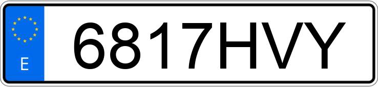 Numer rejestracyjny 6817HVY posiada PIAGGIO FLY Numer rejestracyjny 6817HVY posiada PIAGGIO FLY