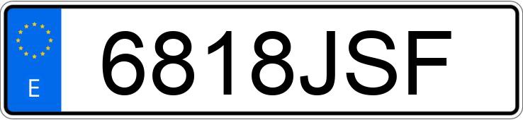 Numer rejestracyjny 6818JSF posiada PEUGEOT 2008 Numer rejestracyjny 6818JSF posiada PEUGEOT 2008