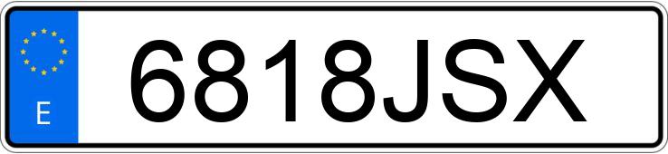 Numer rejestracyjny 6818JSX posiada VOLKSWAGEN CADDY MAXI