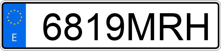 Numer rejestracyjny 6819MRH posiada BMW SERIE 3