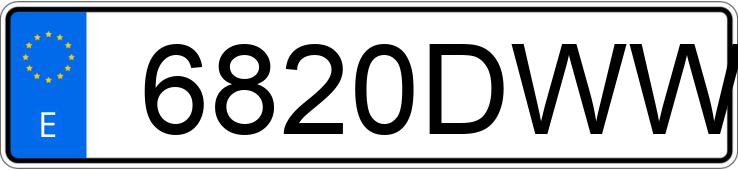 Numer rejestracyjny 6820DWW posiada BMW SERIE 5