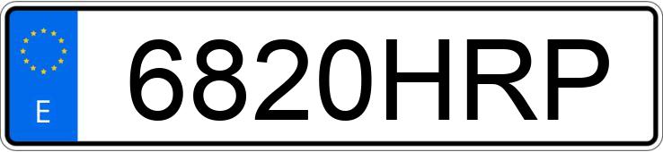 Numer rejestracyjny 6820HRP posiada VOLKSWAGEN GOLF Numer rejestracyjny 6820HRP posiada VOLKSWAGEN GOLF