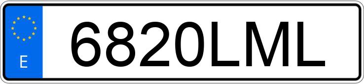 Numer rejestracyjny 6820LML posiada MERCEDES GLA (247)