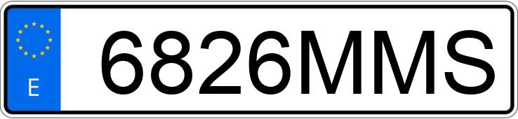 Numer rejestracyjny 6826MMS posiada MERCEDES CLE (236)